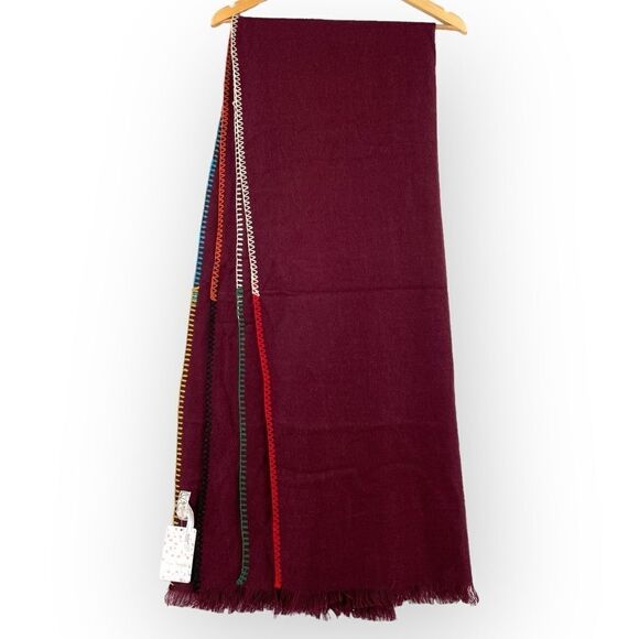 Free People Accessories - Free People Blanket Fringe Rectangle Scarf NWT
